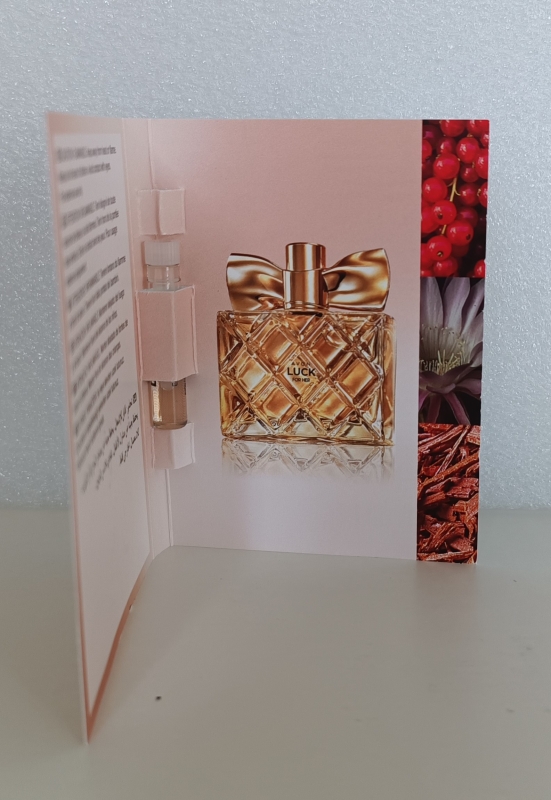 AVON Luck für Sie / Karte mit Duftprobe